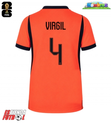 Países Bajos Virgil van Dijk #4 Primera Equipación Mundial 2026 Manga Corta